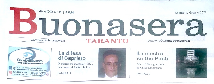 Poesia pubblicata su Taranto Buonasera